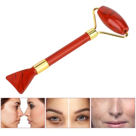 Rouleau de Jade pour Soin du Visage, Massage Anti-Âge et Réduction des Rides
