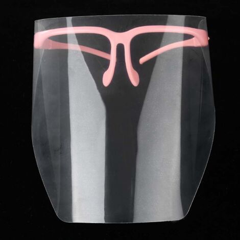 Masque Dentaire Professionnel Rose - Protection Faciale Amovible pour Soins Bucco-dentaires (1/5)