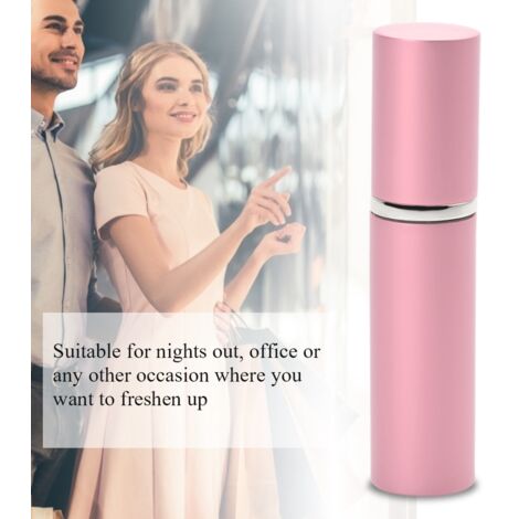 Flacon vaporisateur rechargeable 10ml rose vide pour parfum et huiles essentielles portable (1/5)