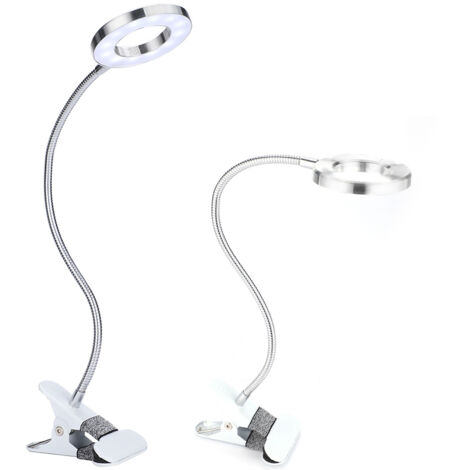 Lampe de maquillage à LED circulaire USB, lumière pour tatouage des sourcils et lèvres avec pince de fixation (1/5)