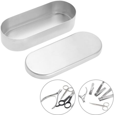 Boîte de Stérilisation pour Matériel Dentaire et Onglerie, Bac Désinfectant 13x5 cm (1/4)
