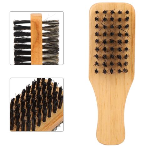 Peigne Double Face Homme - Brosse à Barbe et Cheveux Ergonomique avec Huile Intégrée (Format Compact) (1/5)