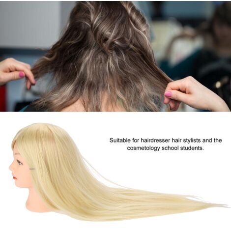 Tête d'entraînement coiffure mannequin pour pratique stylisme et coupe cheveux (1/5)