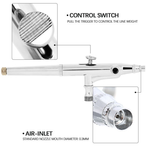 Pistolet à air comprimé 0.2mm/0.5mm pour tatouage, maquillage permanent et nail art (1/5)
