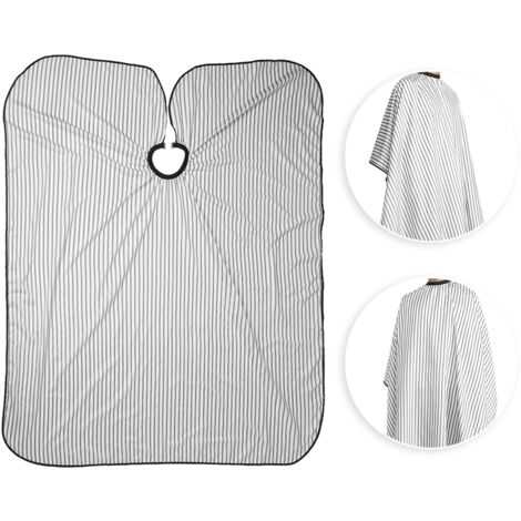 Tablier de Salon Coiffure Professionnel Anti-Teinture - Protection Styliste Cheveux Noir (1/5)