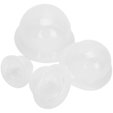 Set de 4 Ventouses en Silicone pour Massage et Détente Musculaire - Thérapie par Ventouses