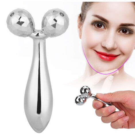 Rouleau de Massage Visage 3D Anti-Âge - Appareil de Lifting et Tonification Cutanée Portable