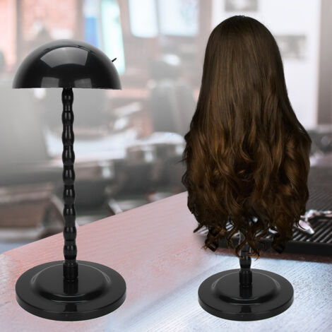 Support perruque portable stable, forme circulaire, parfait coiffeurs barbiers étudiants coiffure. (1/5)