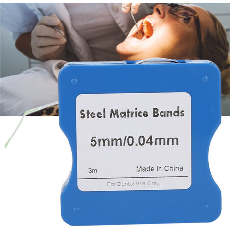 Bandes dentaires en acier inoxydable 5mm 6mm 7mm - Rouleaux pour matrices orthodontiques (1/5)
