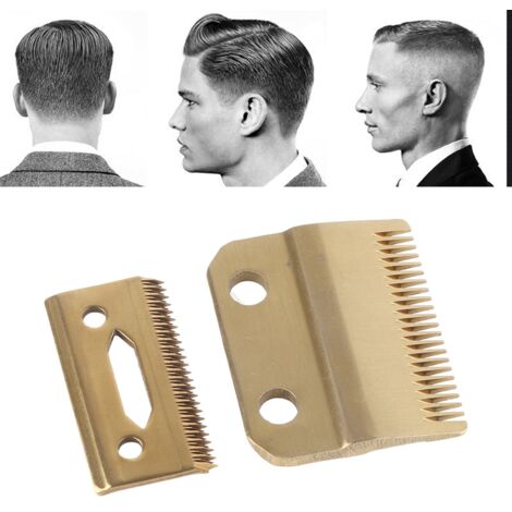 2 lames de rechange en acier inoxydable pour tondeuse à cheveux 8148 - kit de coupe professionnel (1/5)