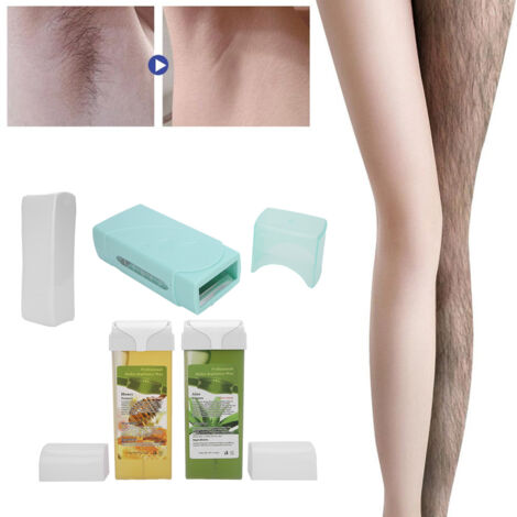 Chauffe-cire professionnel 200g avec bandes épilation incluses et alimentation 220V UE