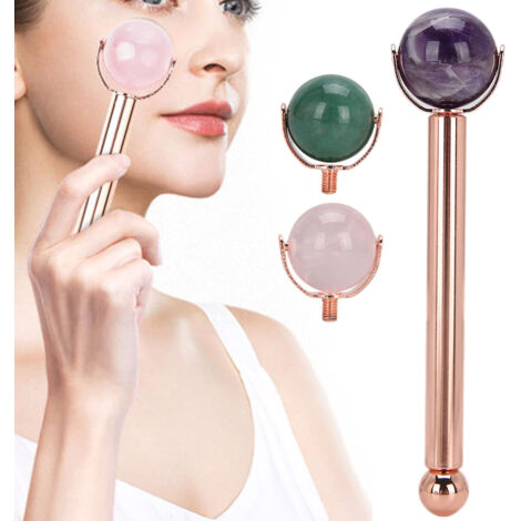 Rouleau de Massage Facial Anti-Âge pour Peau Ferme et Lisse