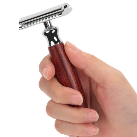 Rasoir en Bois pour Épilation Homme et Femme - Précision Salon et Maison (1/5)