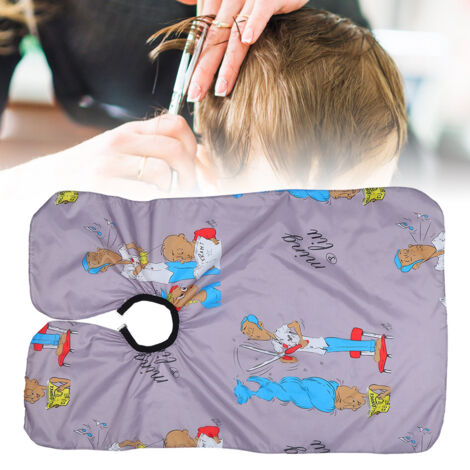 Tablier de Coiffure Enfant avec Dessins Animaux - Cape de Protection pour Salon à Domicile (1/5)