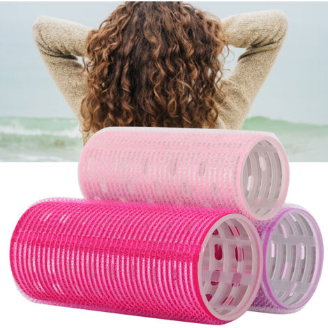 3 Rouleaux à Cheveux Autocollants, Créateur de Boucles Tenaces pour Coiffure Rapide et Facile (1/5)