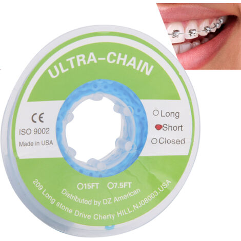 Élastique orthodontique bleu pour alignement dentaire - Accessoire d'appareil dentaire (1/5)