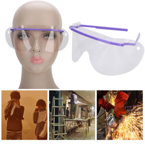 Lunettes de Protection Anti-Buée Dentaire avec Coque Violette pour Laboratoire (1/5)