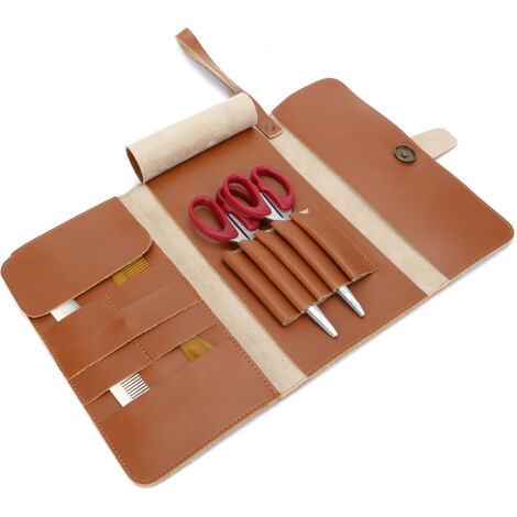 Étui de Rangement Professionnel pour Coiffure en Cuir PU - Sac Transport Outils Salon (1/5)