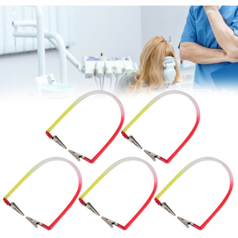 Porte-serviettes dentaire 5 pièces avec chaîne extensible, équipement pour salle de soins dentaires (1/5)