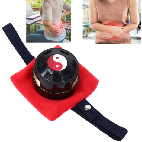 Boîte de Moxibustion en Cuivre pour Thérapie par la Chaleur avec Housse en Tissu