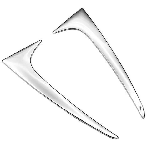 Cache décoratif triangulaire chromé pour aileron arrière de voiture E210 2019-2020 à hayon-- (1/5)