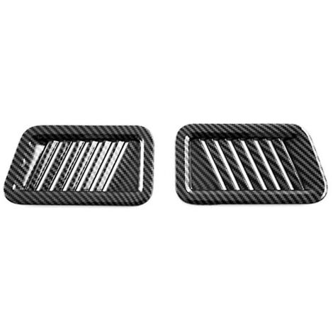 Accessoires pour la garniture de la sortie d'air latérale avant du climatiseur en fibre de carbone, cadre et autocollant, pour 2021-2-- (1/5)