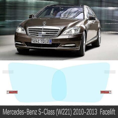 Film de protection pour rétroviseur intérieur Mercedes-Benz Classe S W220 W221 W222 (1999-2020) - Accessoires autocollants anti-buée et imperméables - Classe S (W221) 2010-2013 (1/5)