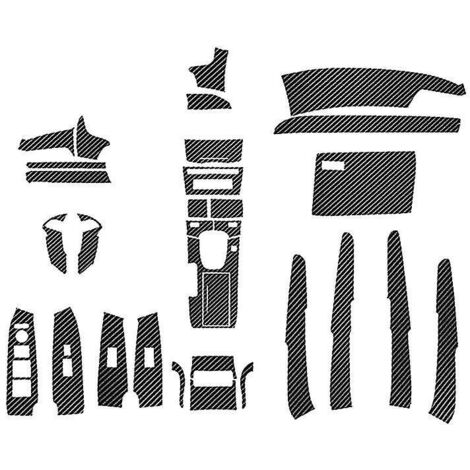 Kit de garnitures intérieures style fibre de carbone pour Honda Accord 2008-2012 (29 pièces)
