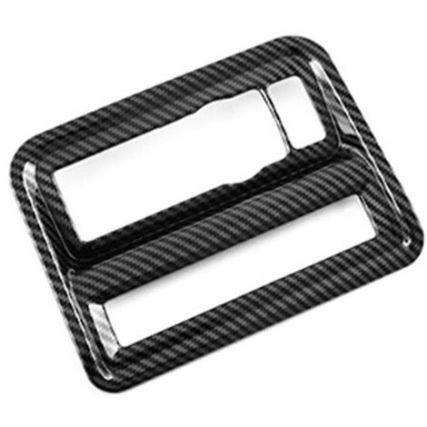 Garniture décorative de cache de commutateur de réglage des phares en fibre de carbone pour l'intérieur de voiture (modèles 2021, 2022 et 2023) (1/5)