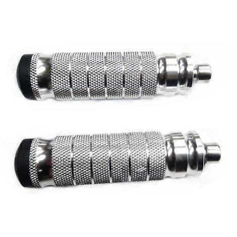 paire de repose-pieds arrière de moto en aluminium CNC, compatibles avec les motos Yamaha modifiées - Argent (1/5)