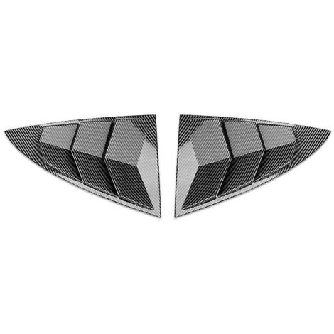 Pour les pièces de modification extérieure à paillettes triangulaires arrière Y Louvre, fibre de carbone, B-- (1/5)