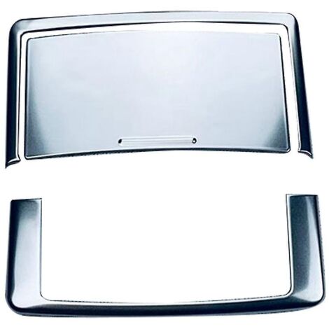 Garniture autocollante pour lampe de lecture intérieure avant en acier inoxydable argenté pour voiture 2022 2023-- (1/5)
