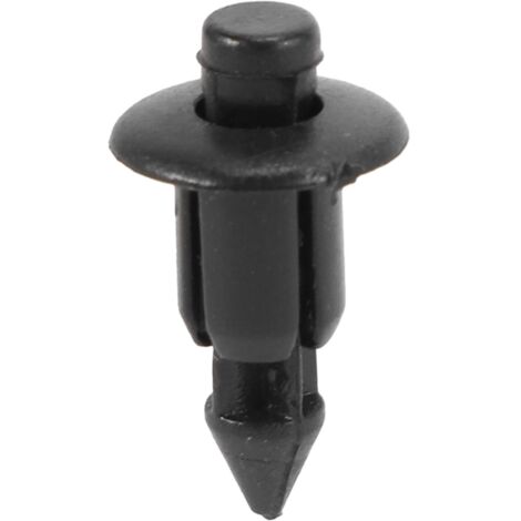 50x Rivets en plastique pour panneaux de garniture de carénage de vélo, clips de fixation compatibles 6 mm, noirs (1/5)