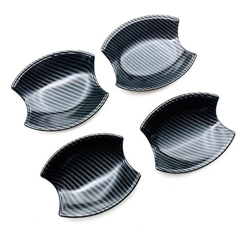 Garniture de poignée de porte en fibre de carbone pour voiture, couvercle de cuvette, insert de cavité de porte, moulure de loquet pour 2022 2023-- (1/5)