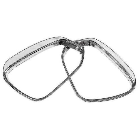 Accessoires décoratifs pour rétroviseurs extérieurs Toyota Rav4 XA50 (2019-2022 et 2023) : protection de sourcils, autocollant et garniture (argent). (1/5)