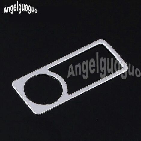 Cache-autocollant pour interrupteur de boîte à gants Angelguoguo, compatible avec Mercedes-Benz Classe C W205 et Classe GLC (2015-2018) - Bague intérieure argentée (1/5)
