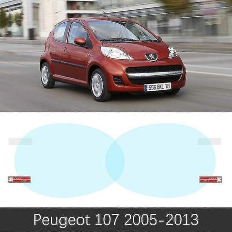Film de protection pour rétroviseur intérieur Peugeot 107 (2005-2014) et Peugeot 108 (2015-2019) : protection intégrale, anti-buée et imperméable. Accessoires pour Peugeot 107. (1/5)