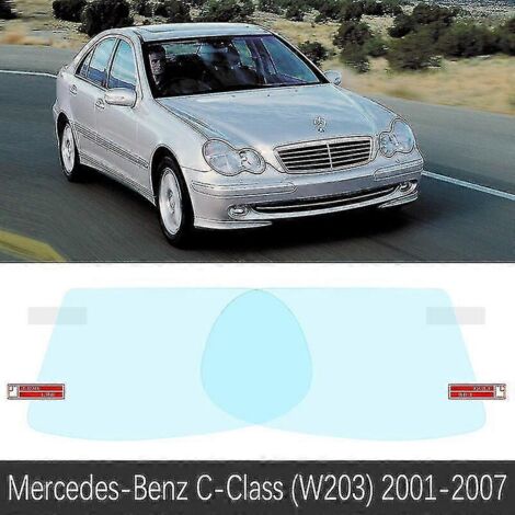 Film de protection pour rétroviseur intérieur Mercedes-Benz Classe C W203 W204 W205 (2001-2020) - Accessoires autocollants anti-buée et imperméables - Classe C (W203) 2001-2007 (1/5)