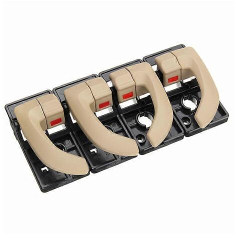 Poignées de porte intérieures de voiture (lot de 2 ou 4) pour Hyundai Tucson 2005-2009 - Beige (x4) (1/5)