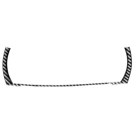 Pour - X3 E83 2006-2010 Cadre de tableau de bord en fibre de carbone souple, panneau, cache décoratif, autocollant d'accès-- (1/5)
