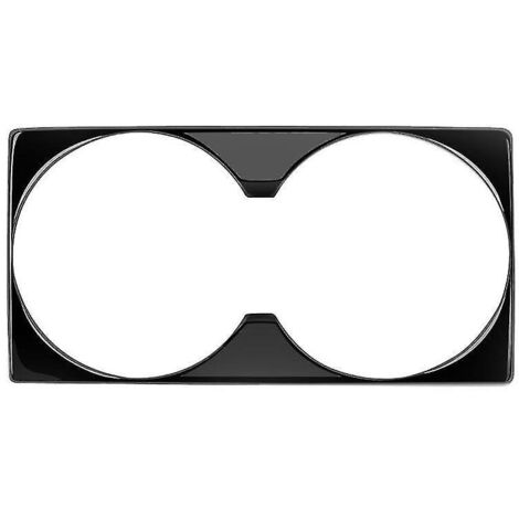 Autocollants décoratifs noirs brillants pour porte-gobelet de console centrale de voiture (modèles 2022 et 2023) (1/5)