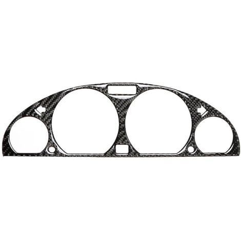 Pour BMW E46 M3 1998-2005 - Cadre décoratif intérieur de tableau de bord en fibre de carbone - Autocollant (1/5)