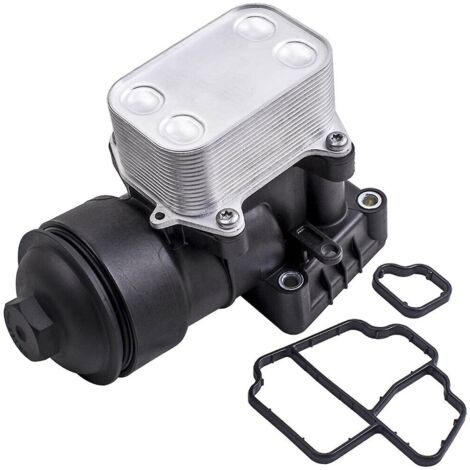 Ensemble refroidisseur de boîtier de filtre à huile avec joint compatible avec 03l115389b 03l115389c 03l115389g-- (1/5)