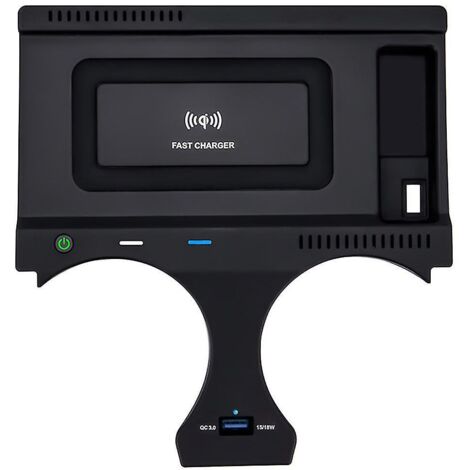 Chargeur sans fil pour voiture, plaque de chargement, support de téléphone portable, accessoires compatibles avec : X3 X4 2019 2020 2-- (1/5)