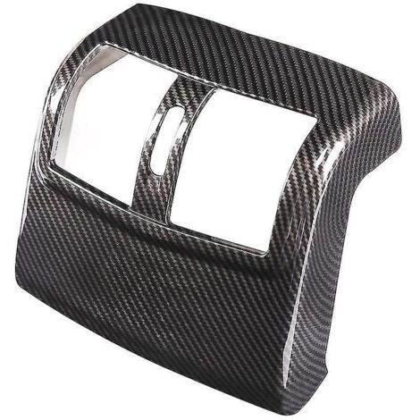 Accessoires de garniture autocollante pour sortie d'air arrière de climatisation en fibre de carbone ABS pour Mercedes-Benz Classe E W212 (201--) (1/5)