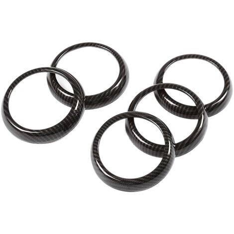 pièces d'autocollants de garniture de sortie de ventilation de climatisation en fibre de carbone pour AB Cla Gla Classe W176 W246-- (1/4)