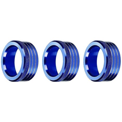 Lot de 3 boutons de réglage du volume de la climatisation pour console centrale de voiture BRZ 86 GT86 2013-2020 Bleu (1/5)