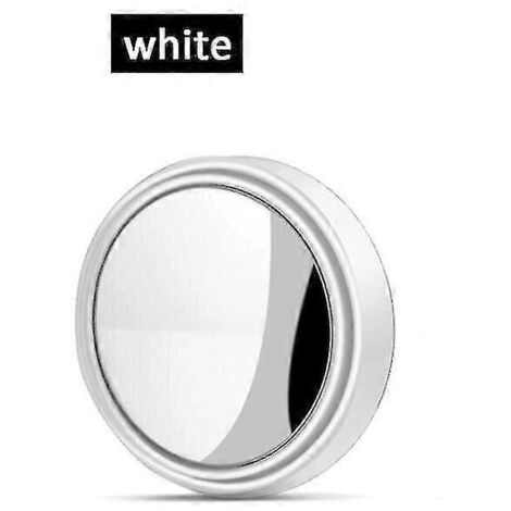 Rétroviseur d'angle mort réglable à 360° HD pour voiture, rétroviseur latéral grand angle avec assistance au recul, sécurité de conduite automobile - 1 pièce, bord blanc (1/5)