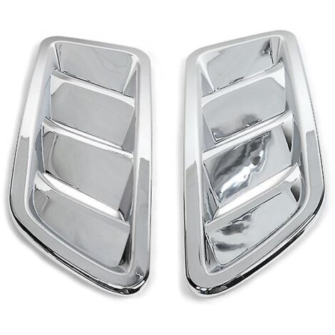 Autocollant décoratif pour grille d'aération du capot moteur de Wrangler JL 2018 2019 2020 2021, ABS Si-- (1/5)