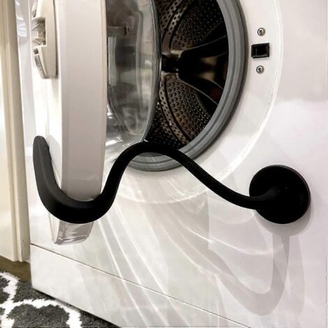 Barrière de porte de lave-linge, support magnétique flexible pour porte de lave-linge et sèche-linge, maintient la porte ouverte. (1/5)